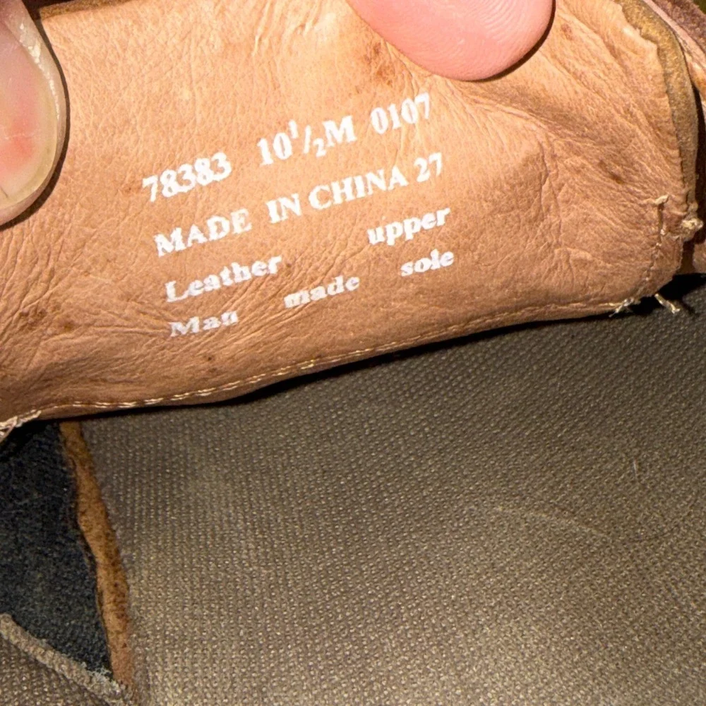 Clarks Mens 78383 Boat Shoes Tan Brown Nubuck Leather Mesh Loafers 10.5 M